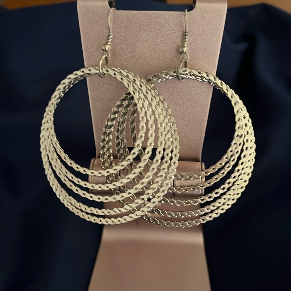 Silver earrings